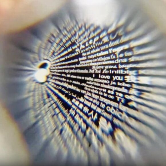 Rose Golden Heart-Shaped Pendant with Microprinting NWOT - Picture 8 of 8